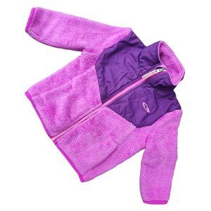 Childrens girls kids Champion fleece zip jacket 12 Mos‎ purple